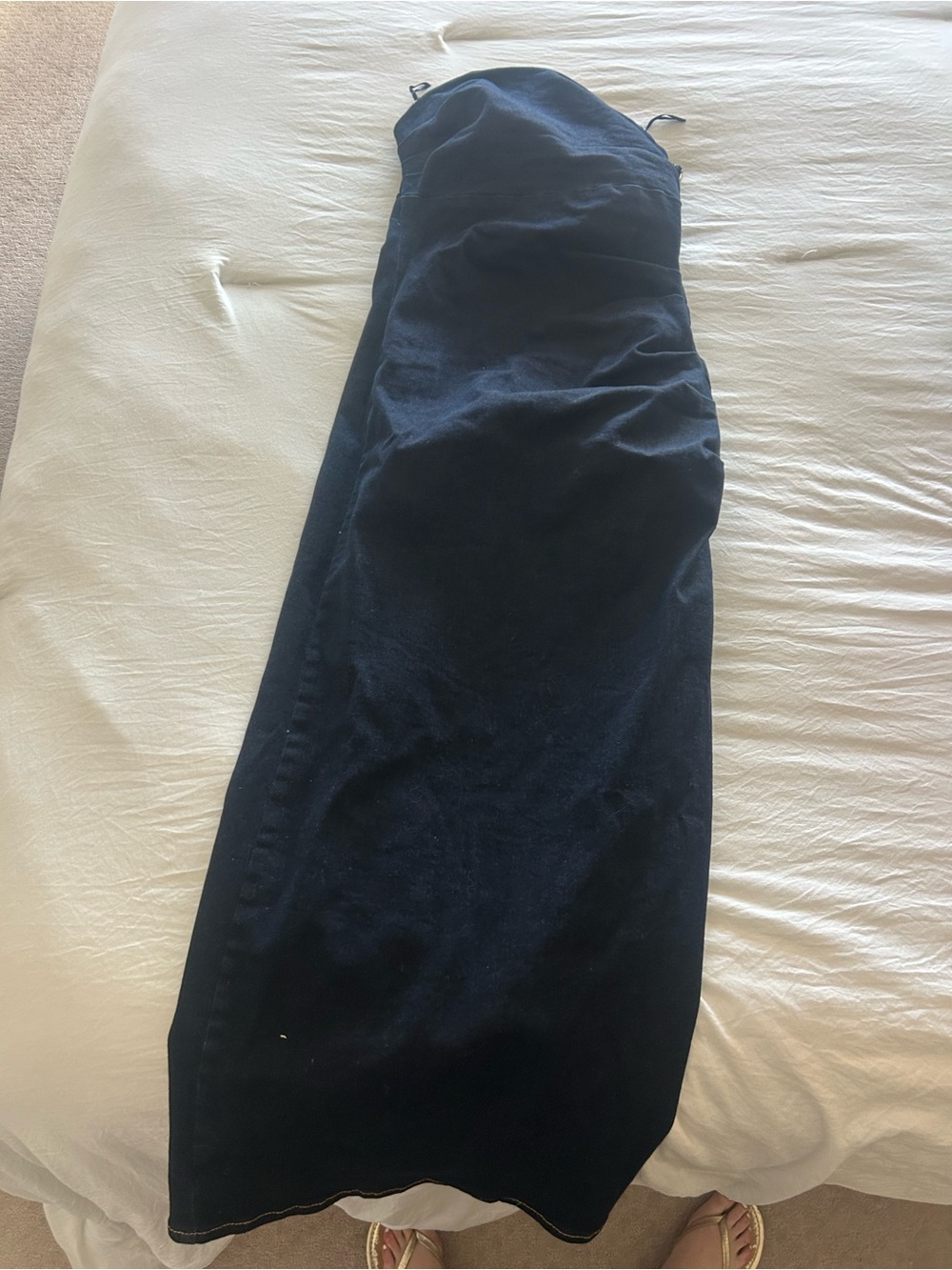 Zara Black Strapless Maxi Dress